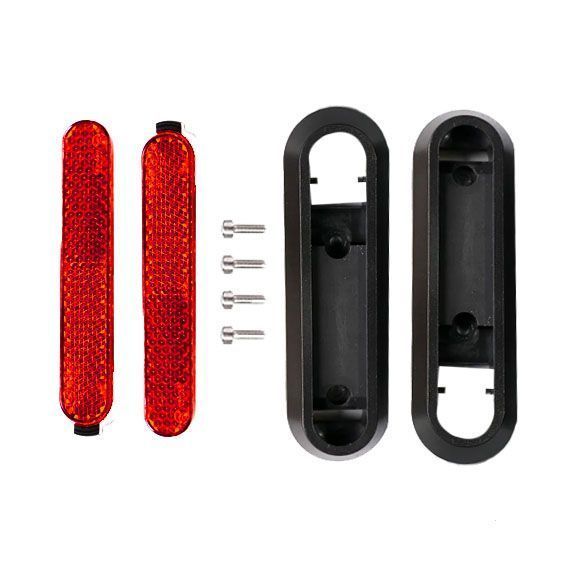 Tapas Laterales Trasera Scooter Xiaomi Pro 2 / 1S Rojo-1