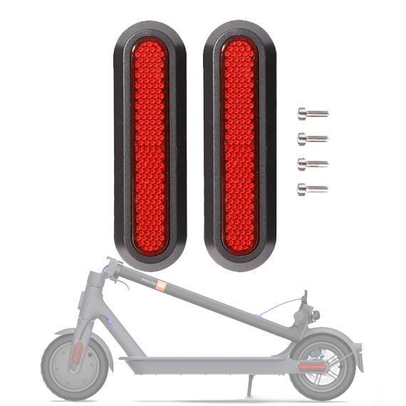 Tapas Laterales Trasera Scooter Xiaomi Pro 2 / 1S Rojo-0