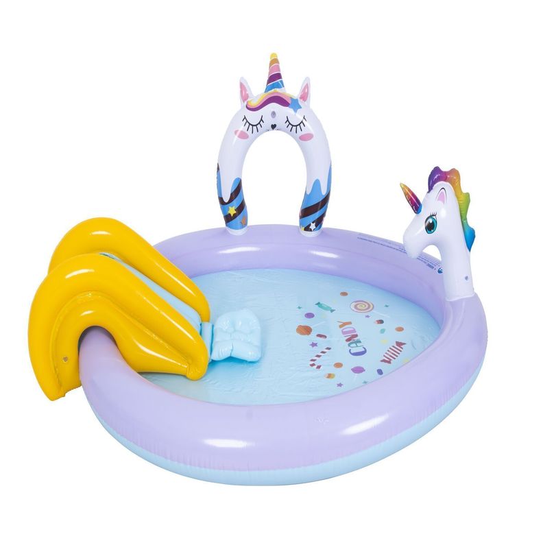 Piscina De Juegos Inflable Lanza Agua Unicornio 19-0