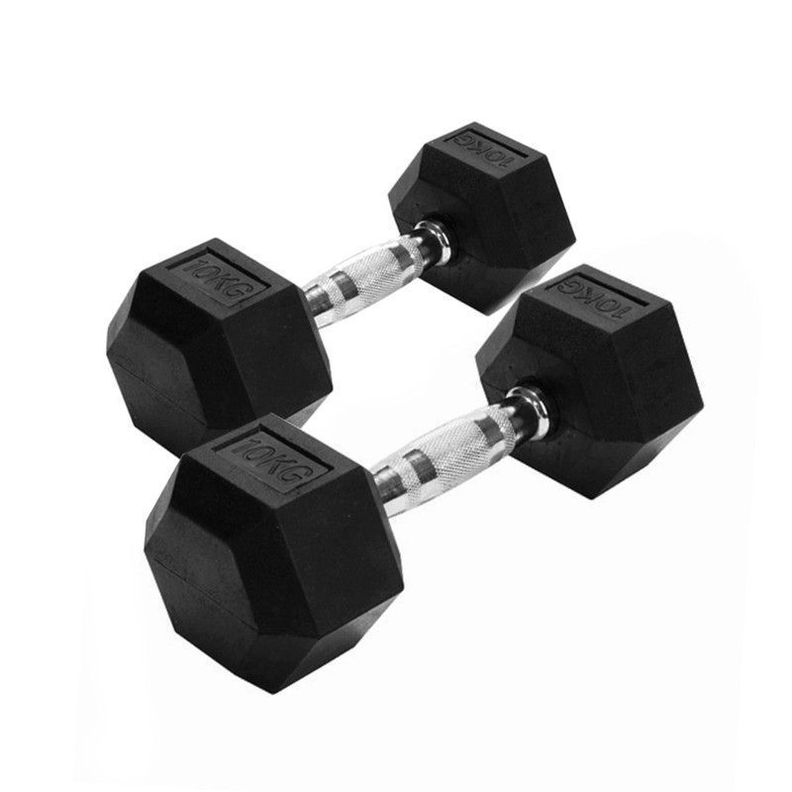 MANCUERNA HEXAGONAL 20 KILOS PAR-(2 10K C/U)-0