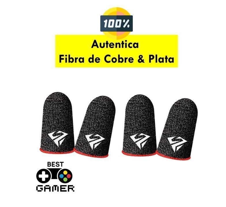 Pack 4 Dedales Gamer Fundas Para Dedos Juegos Pugb Cod Freefire Rojo-1