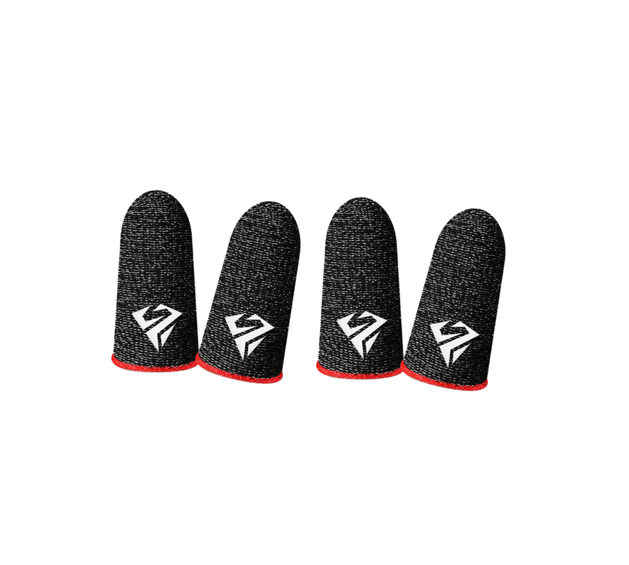 Pack 4 Dedales Gamer Fundas Para Dedos Juegos Pugb Cod Freefire Rojo-0