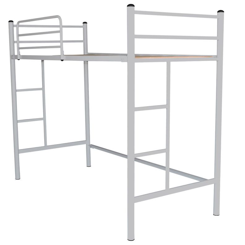 Cama Alta 1 Plaza Plata-0