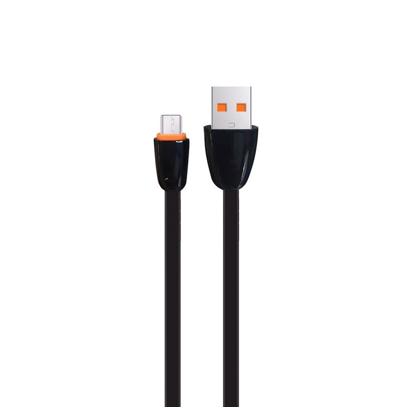Cable USB a Micro USB 2.0 1mt Negro Cable Plano Dblue-0