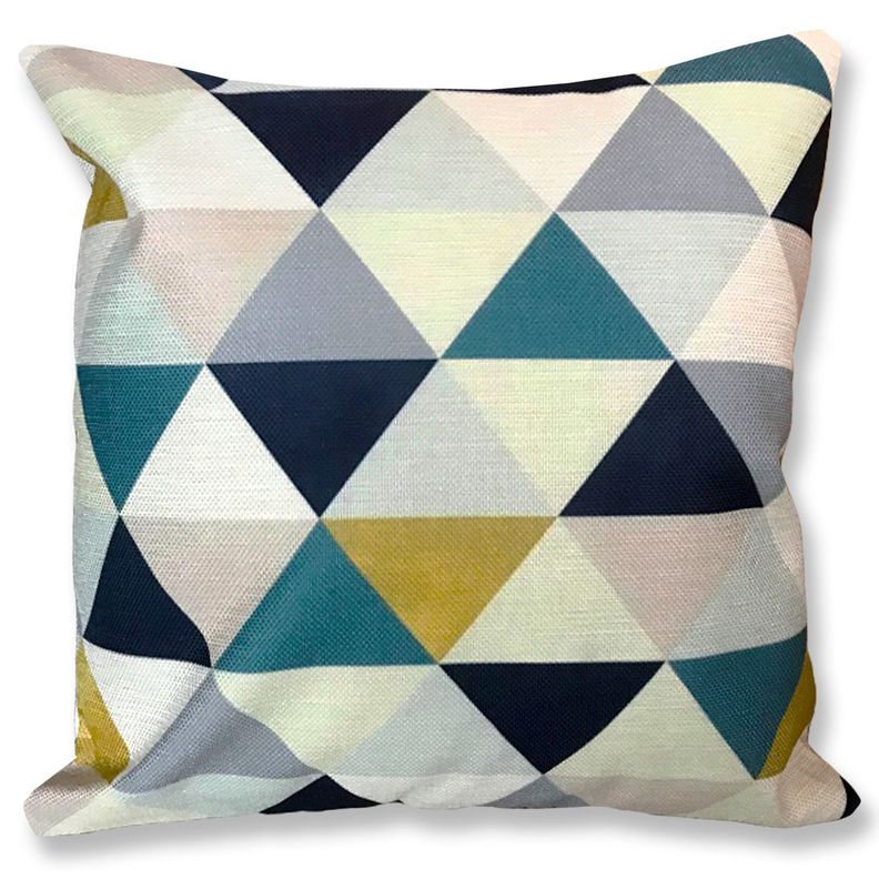 Cojín Triángulos Lino 45x45-1
