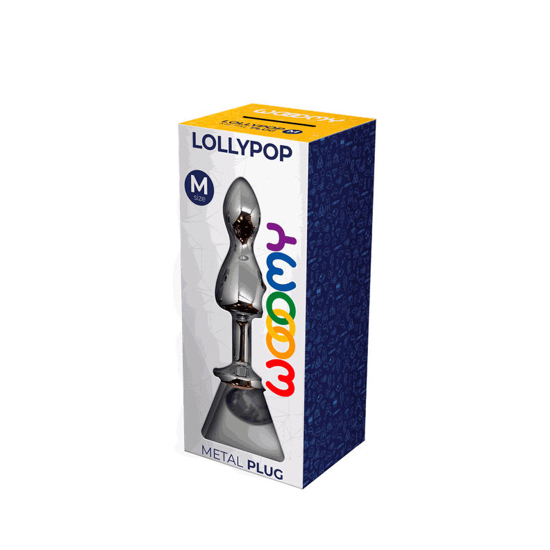 Plug Anal Metálico Wooomy Lollypop-4