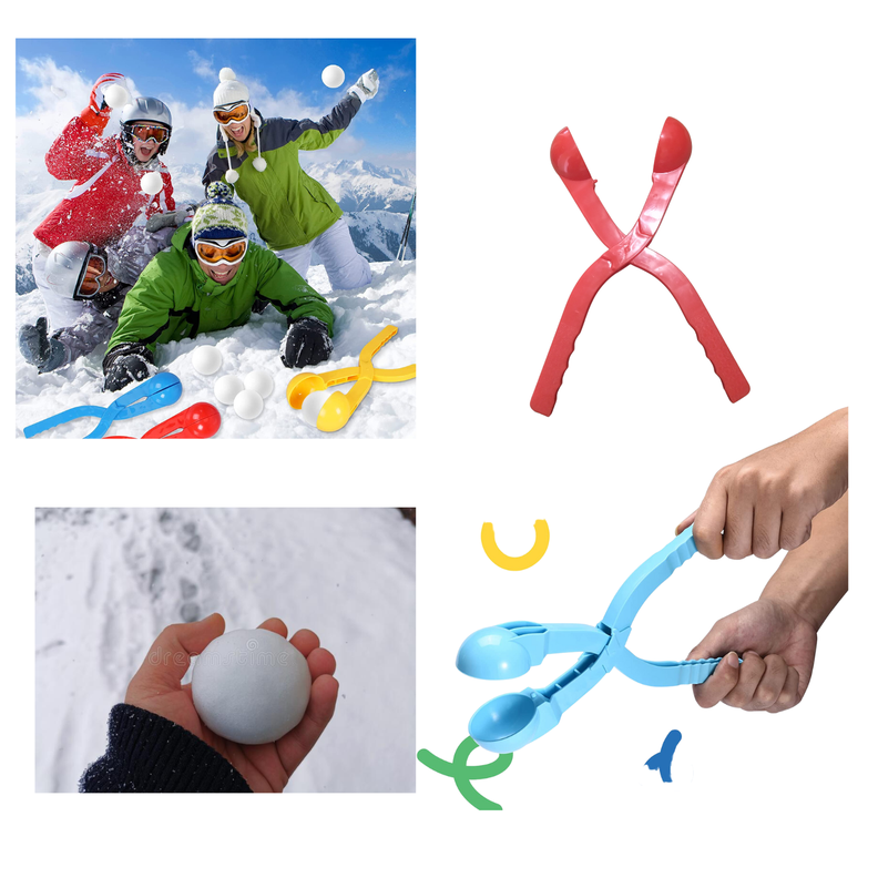 Molde Bola De Nieve Invierno Bola Arena Niños Juego Frio und-4