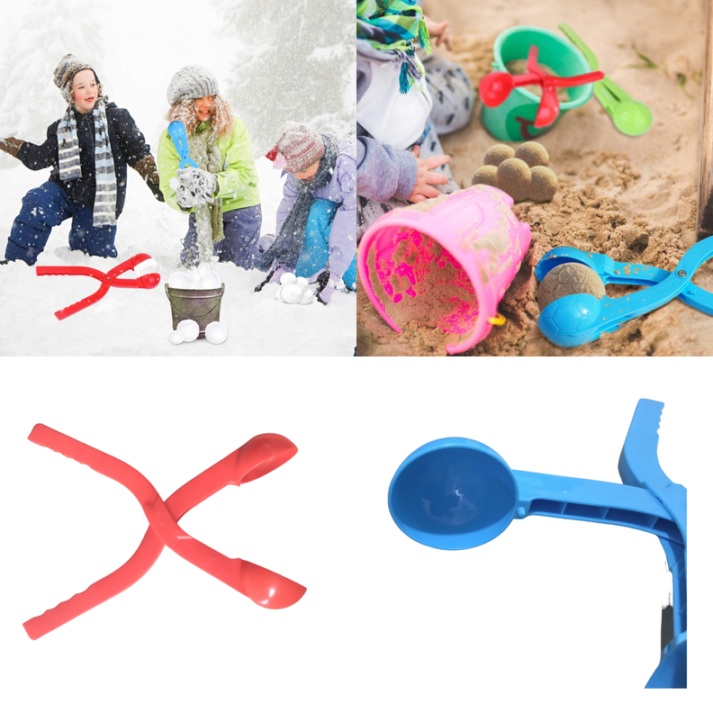 Molde Bola De Nieve Invierno Bola Arena Niños Juego Frio und-2
