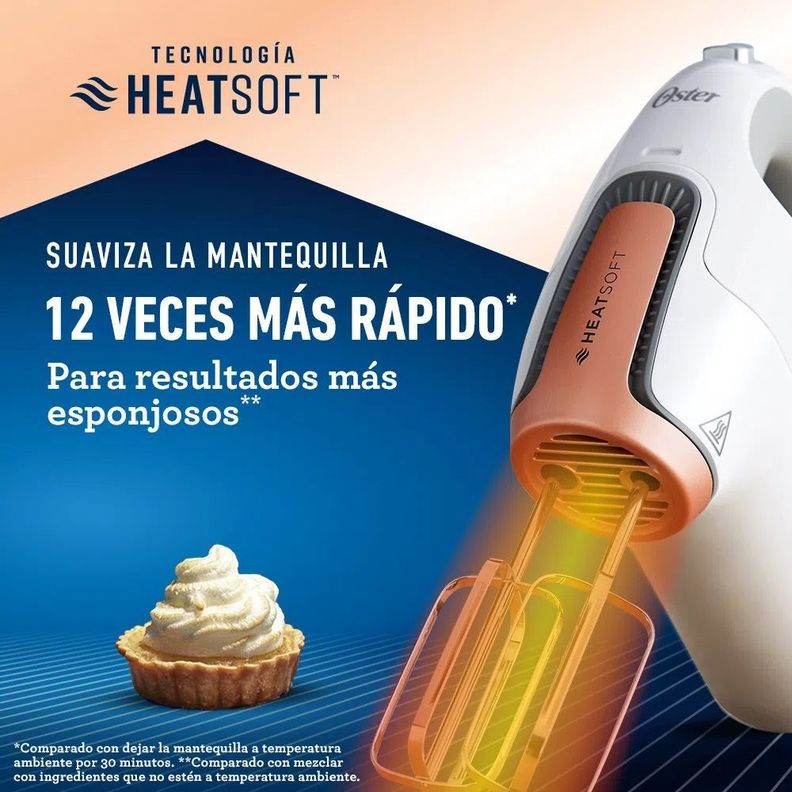 Batidora de mano Oster® tecnología HeatSoft™ FPSTHMAMR-2