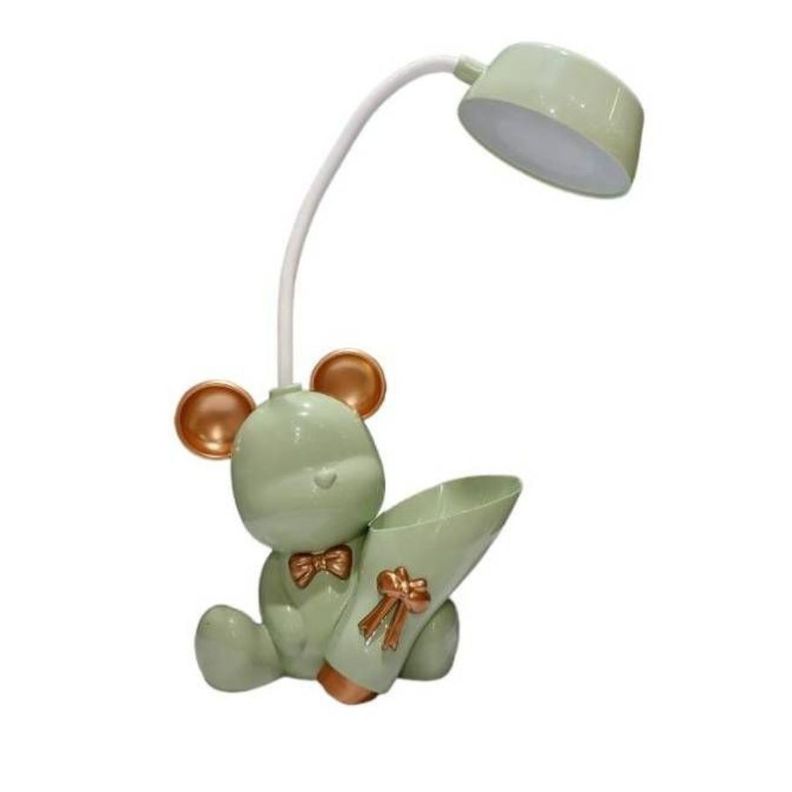 Lampara Escritorio Flexible Led Con Porta Lápices -0