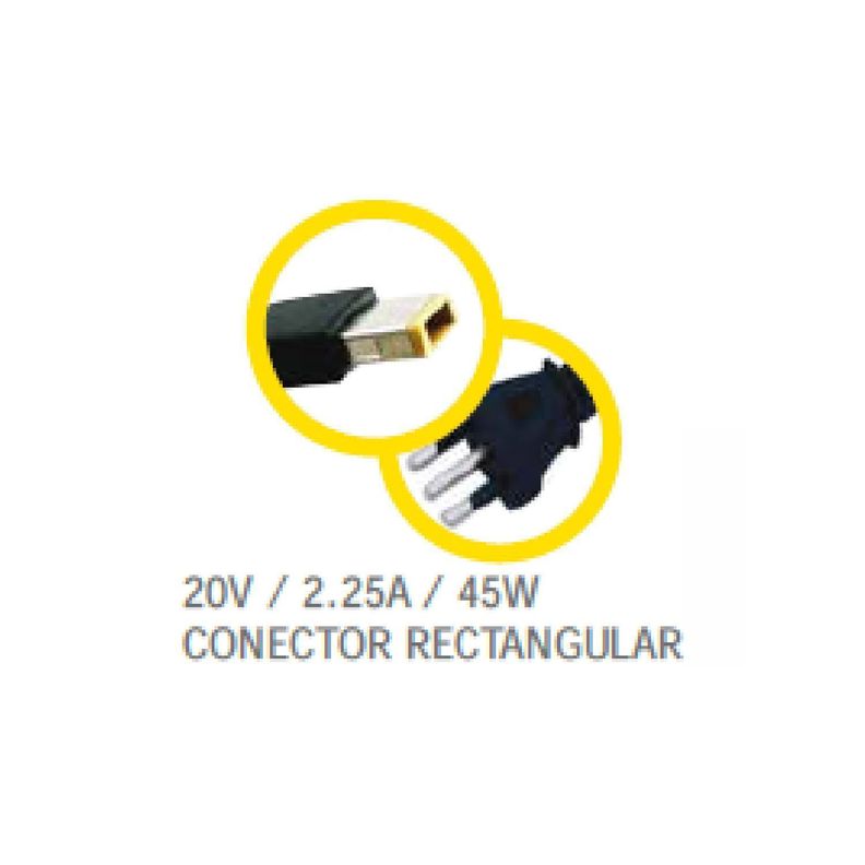 Cargador Notebook Lenovo Alternativo 20V/2.25A 45W-1