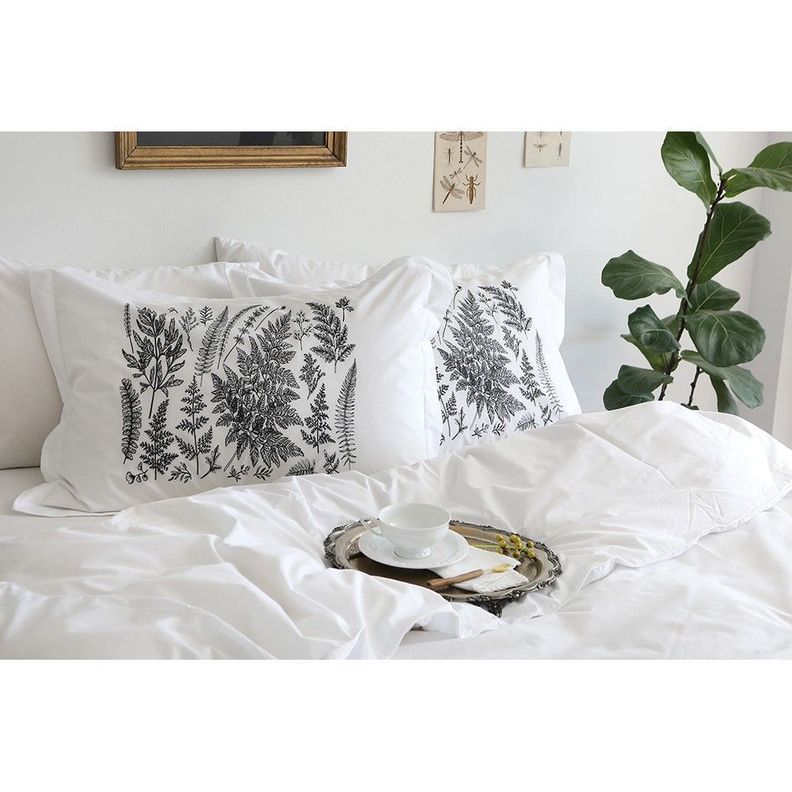 Funda de Almohada Silueta Hierbas-1