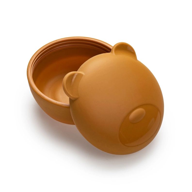 Bowl De Silicona + Cubiertos Oso-1