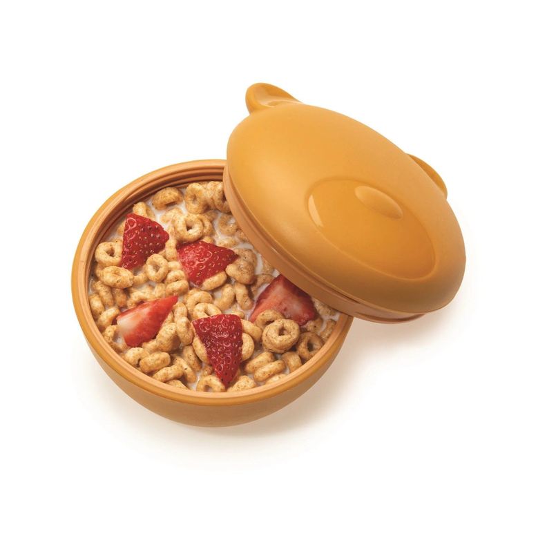 Bowl De Silicona + Cubiertos Oso-2