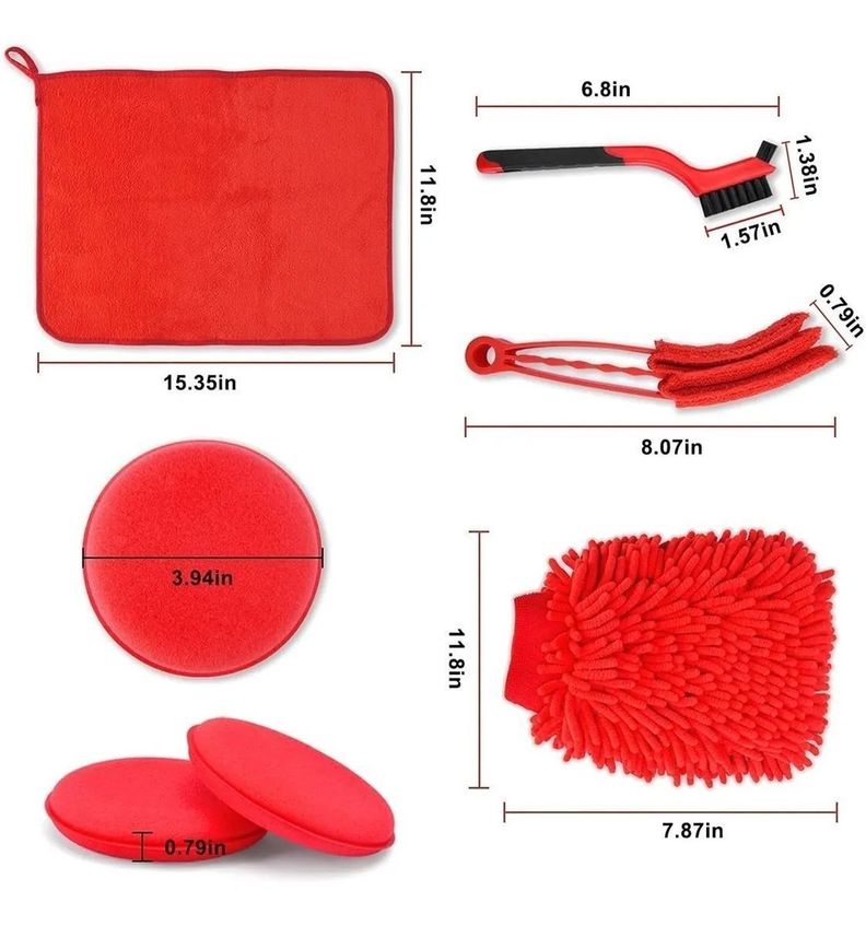 Limpieza De Auto Kit Grandprix 18 Piezas Interior Y Exterior-2