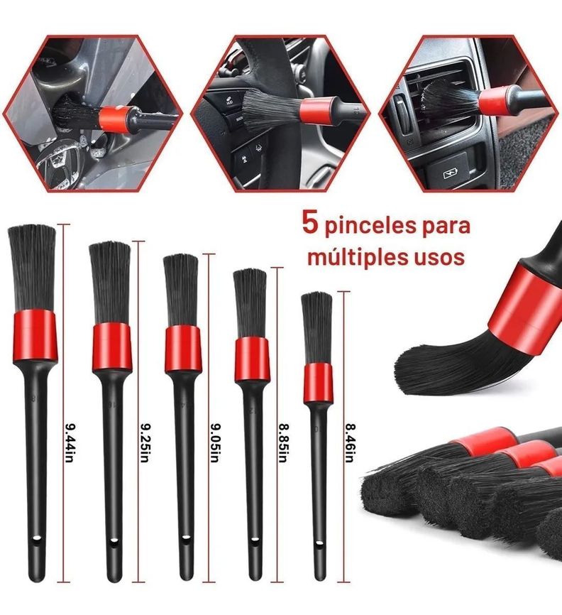 Limpieza De Auto Kit Grandprix 18 Piezas Interior Y Exterior-5