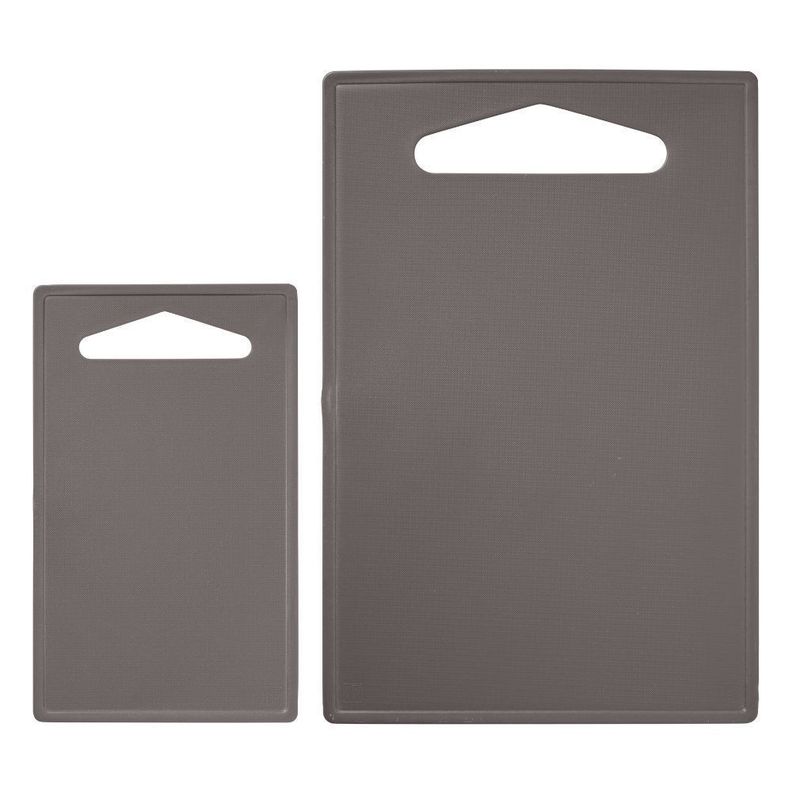 SET 2 TABLAS DE CORTAR, GRIS OSCURO-0