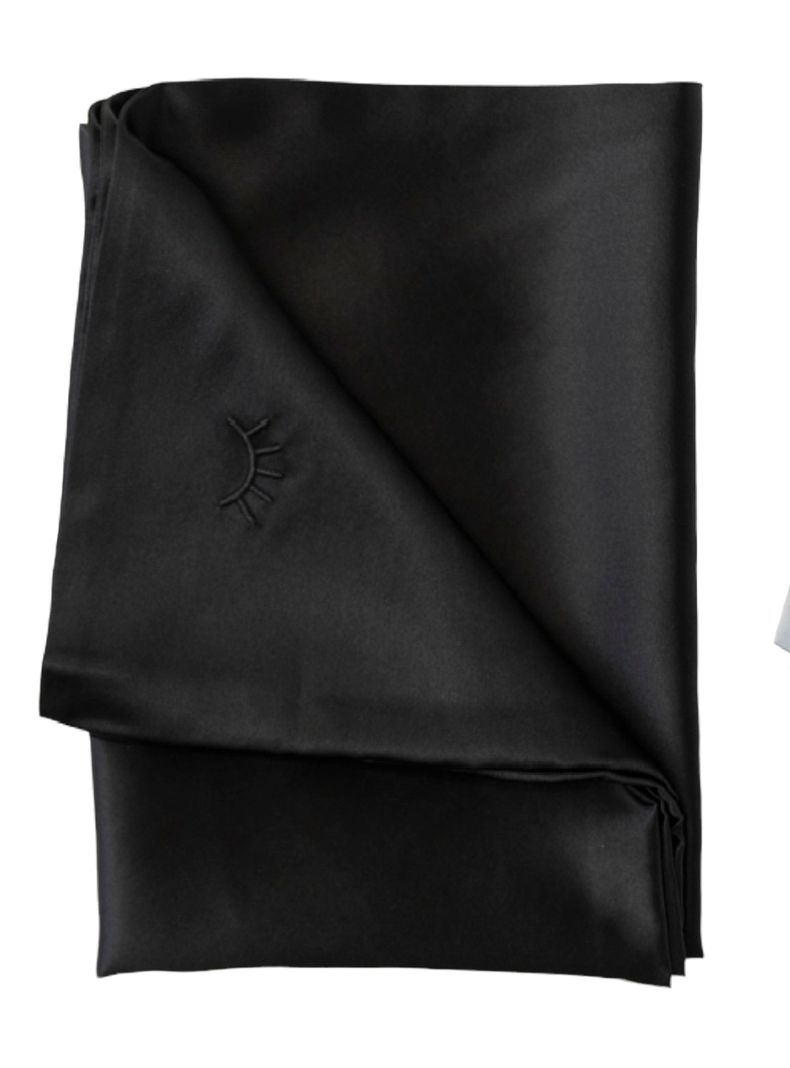 Funda 100% Seda de 25mm Queen  Negra-0