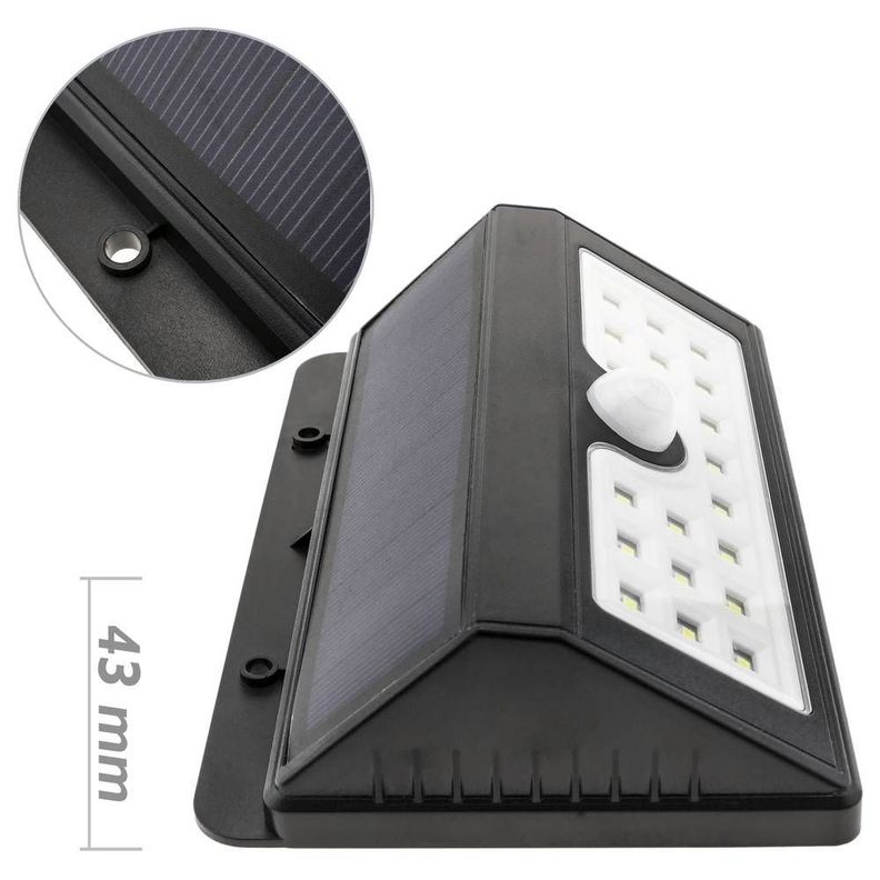 Foco Solar De Pared 4w Con Sensor-3