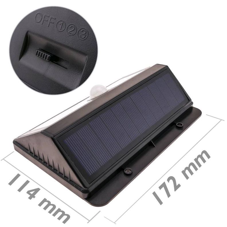 Foco Solar De Pared 4w Con Sensor-6
