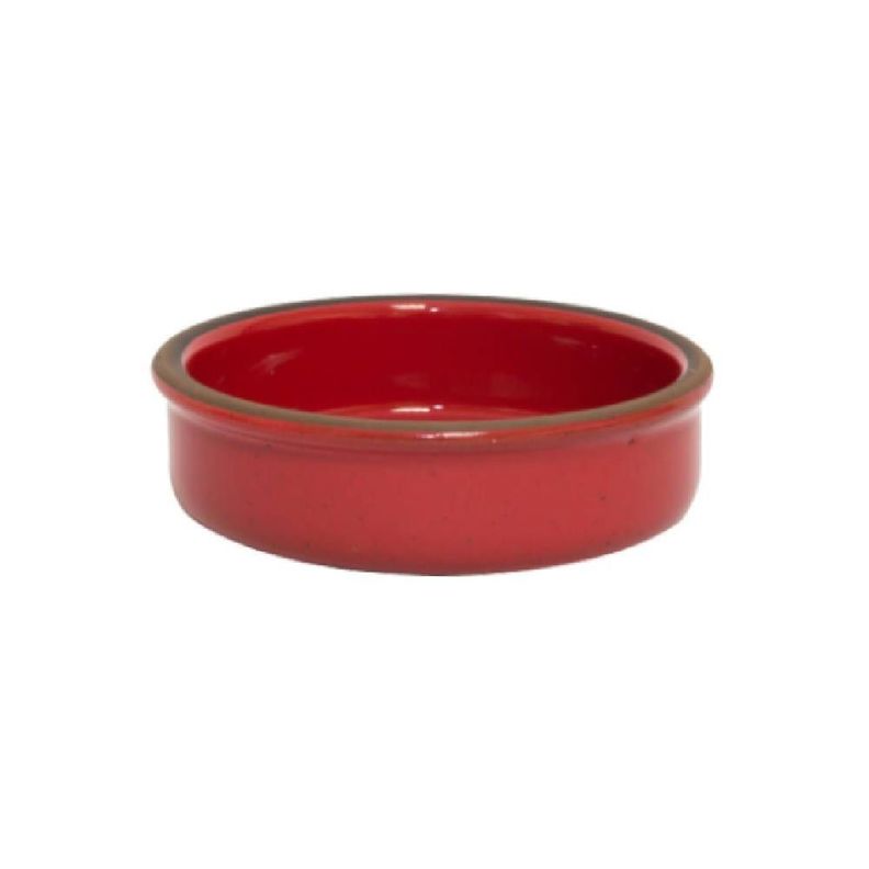 Cazuela 13 sin asas Ceramica-Esmaltada Rojo Fuego-0