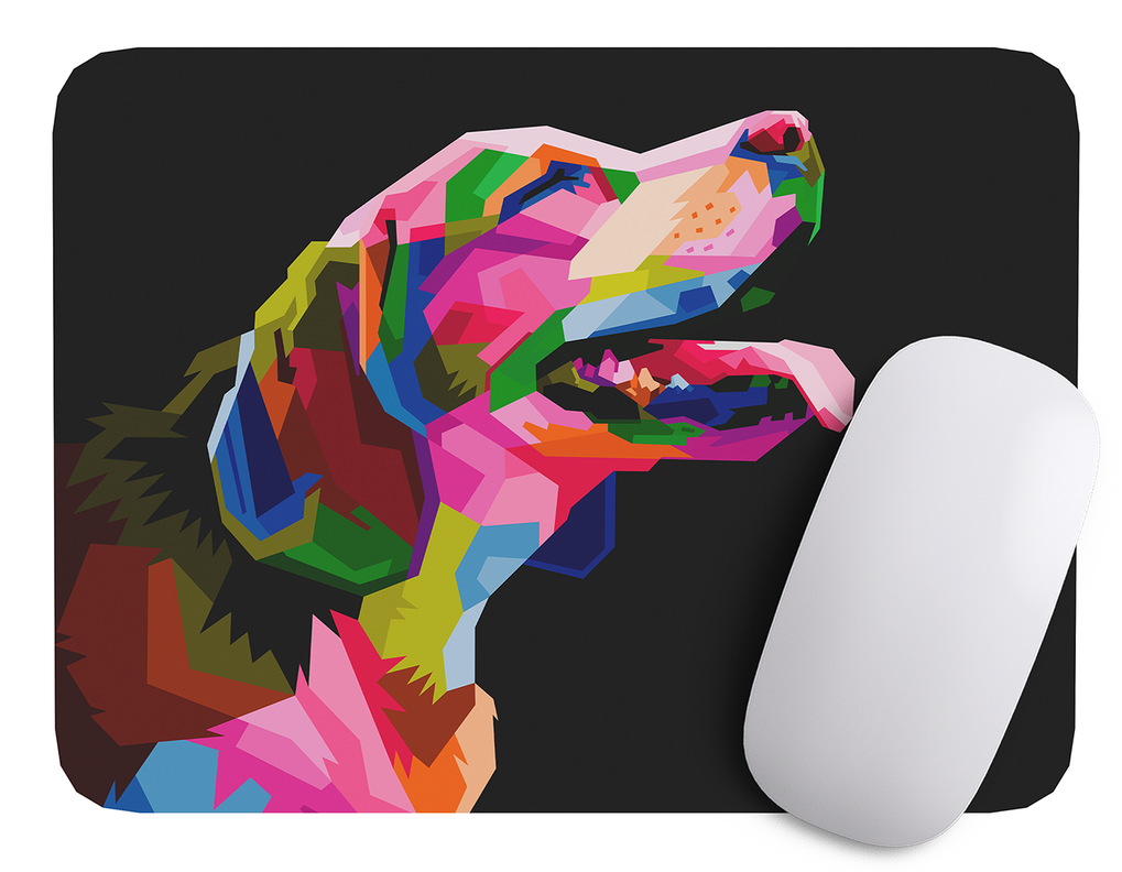 Mouse Pad Perro  Arte de animales - 17cm X 21cm D70-1