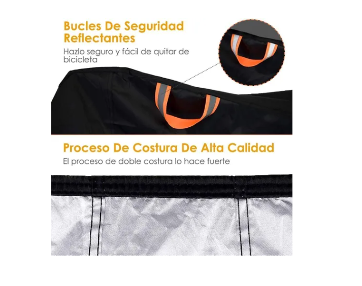 Carpa Cobertor Funda Para Bicicleta Impermeable 110 X 200cm-2