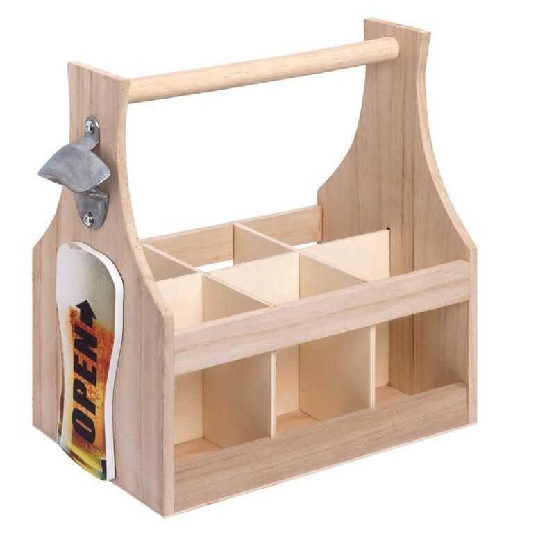 porta Botellas 28x17x29 madera Amarillo 27x28x17 cm-0