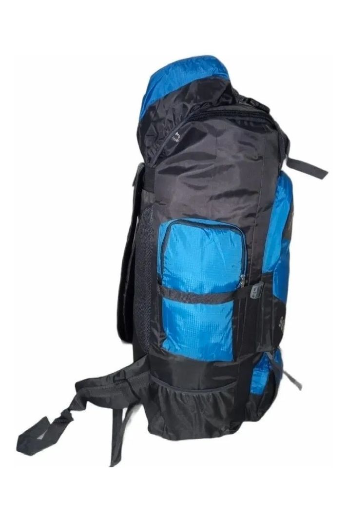 Mochila Viaje 90 Litros Mochilas De Camping Azul-1