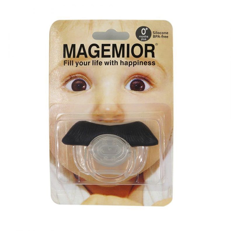 Chupete De Bebe con Diseño de Bigote Chupetes Para Bebes  F-35-0