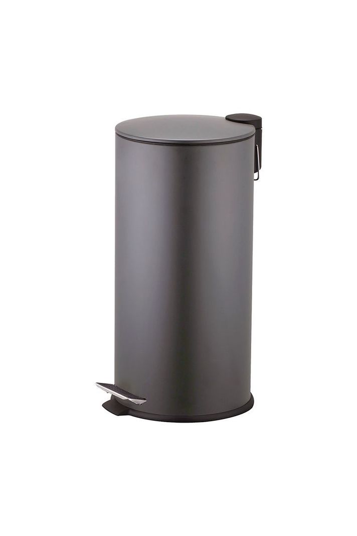 Basurero 27 L Acero Gris