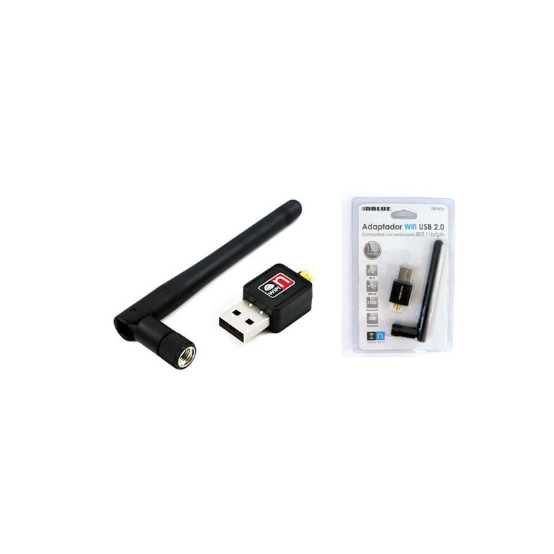 Adaptador Usb Wifi 150mbps Con Antena Desmontable - Puntostore-1
