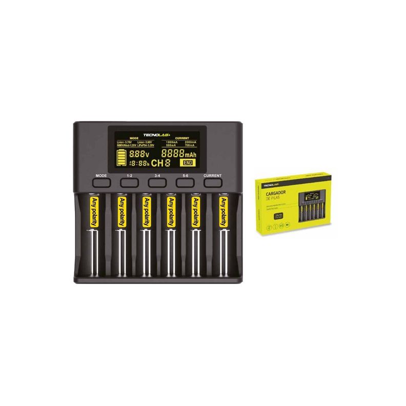 Cargador De Pilas Con Pantalla Digital - PuntoStore-1