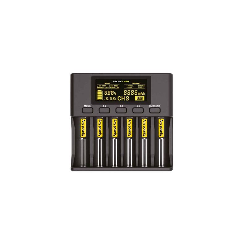 Cargador De Pilas Con Pantalla Digital - PuntoStore-0