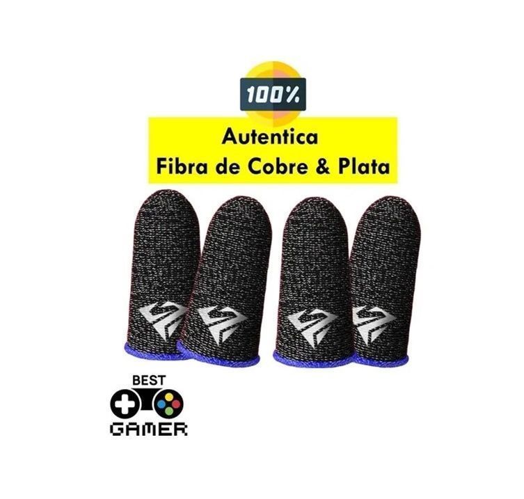 Pack 4 Dedales Gamer Fundas Para Dedos Juegos Pugb Cod Freefire Purpura-1