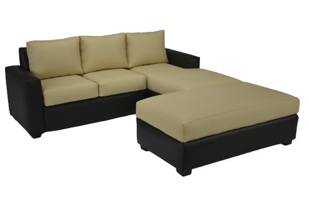 Sofá Seccional 3 Cuerpos + pouf-5