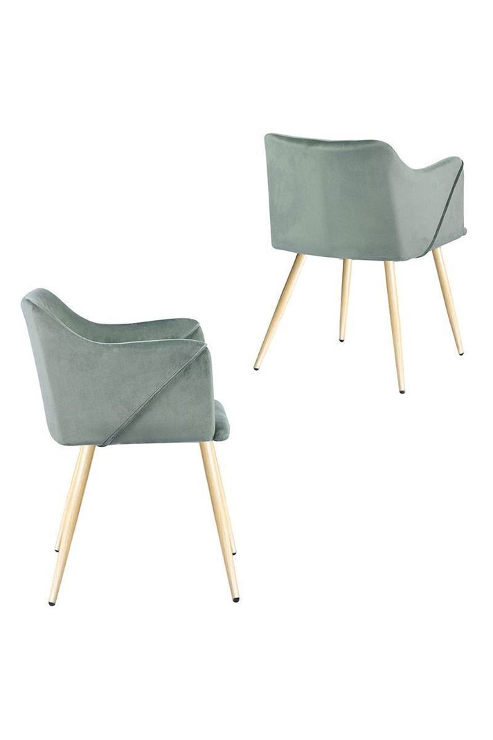 Silla Comedor Sitial Aldridge Terciopelo Verde-3