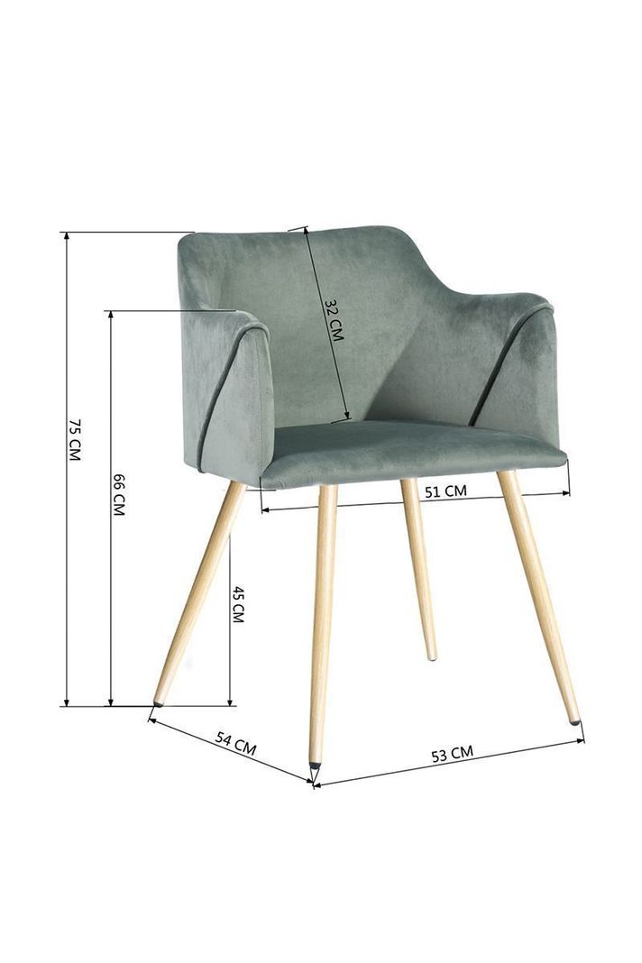 Silla Comedor Sitial Aldridge Terciopelo Verde-2