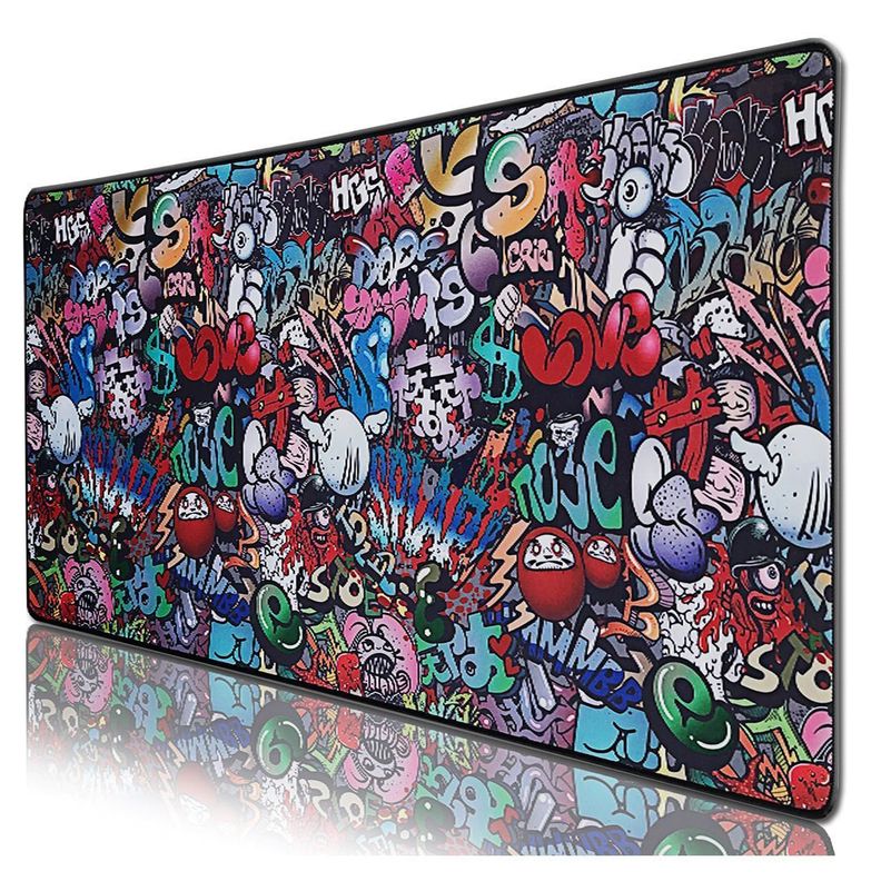 Mousepad Urban Diseño Graffiti XL 90x40Cm -0