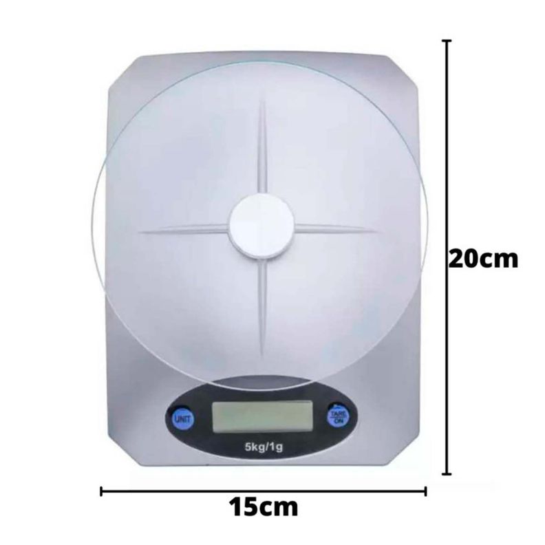 Balanza Pesa Digital Para Cocina 5Kg-4