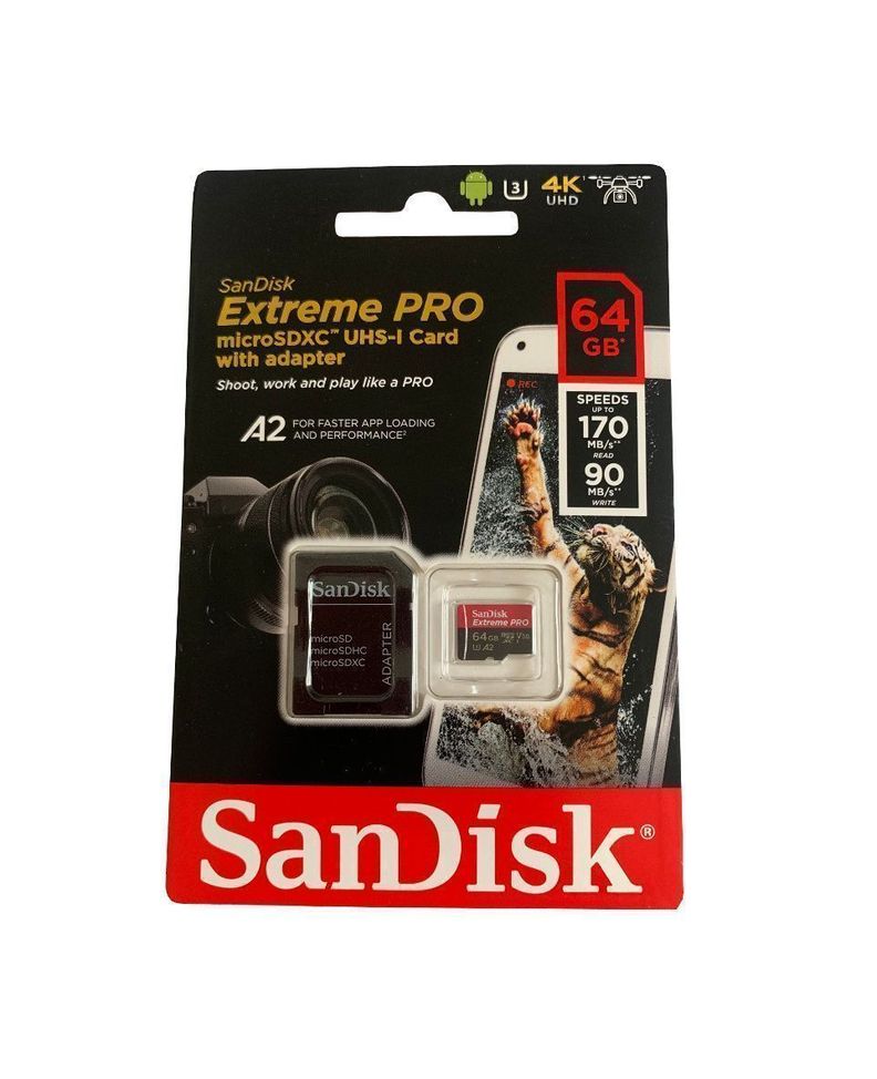 Memoria Micro SD Sandisk Extreme Pro 64GB-0