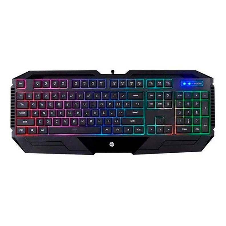 Teclado Gamer Hp Rgb K110 Retroiluminado - Malik-0