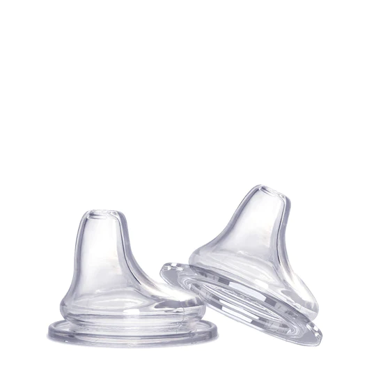 Pack De 2 Boquillas De Silicona Para Mamaderas Transparente