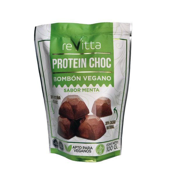 Chocolate bombón vegano sabor menta 100 grs.-0