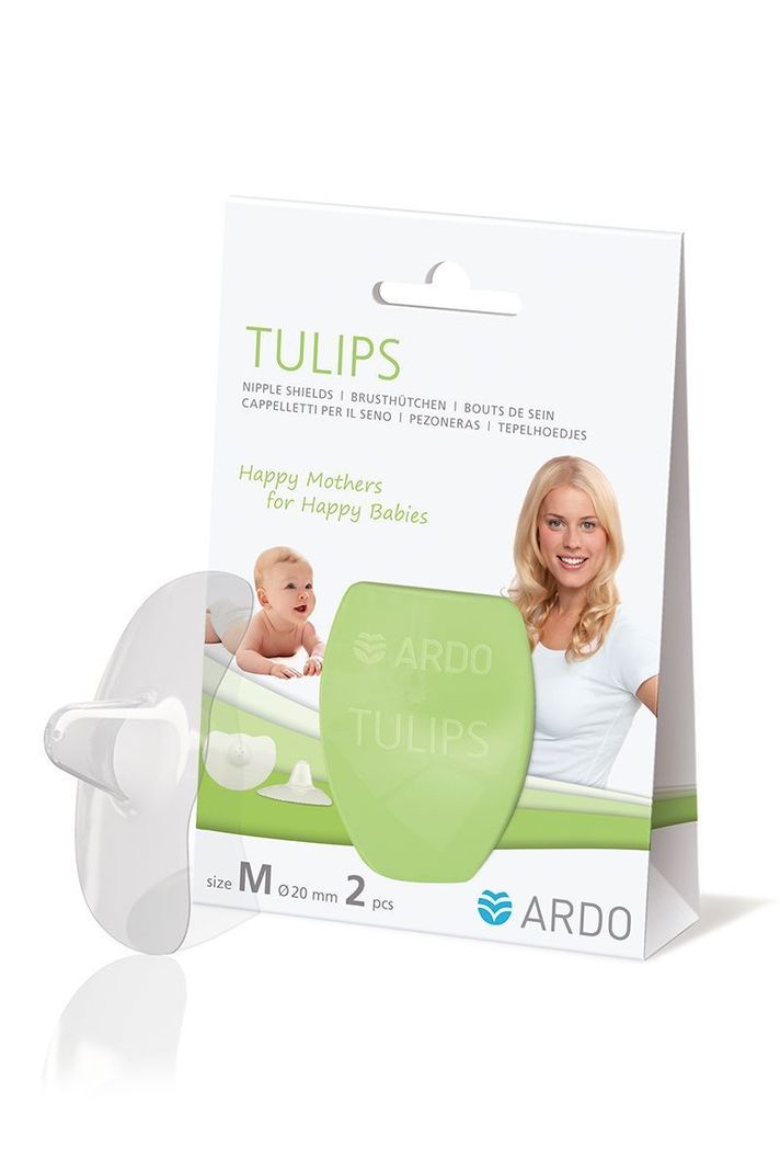 Pezoneras de silicona Ardo Tulips 2 uns Talla M-1