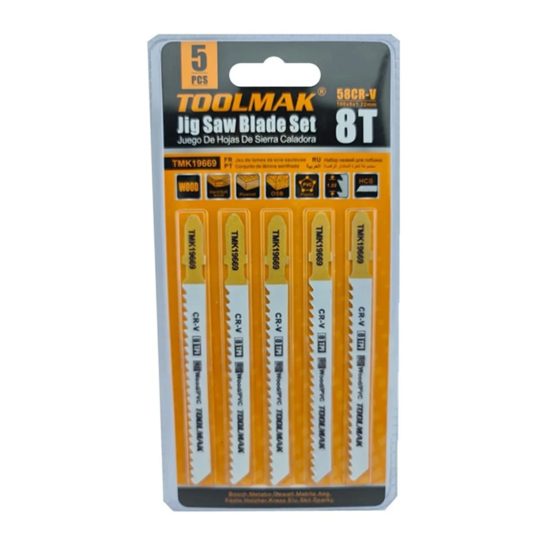Hojas Para Sierra Caladora 5 Piezas 8t Tmk19669-0