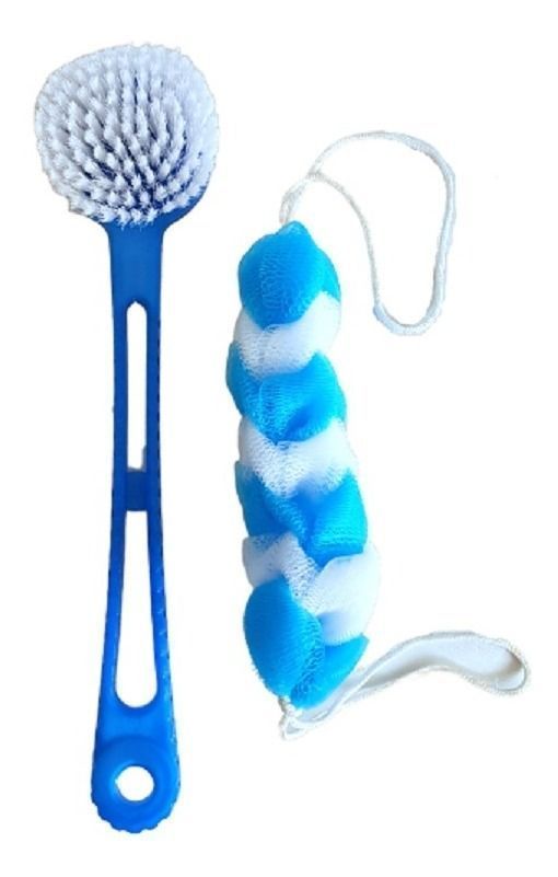 Set Para Ducha Escobilla Larga Esponja Para Espald-0