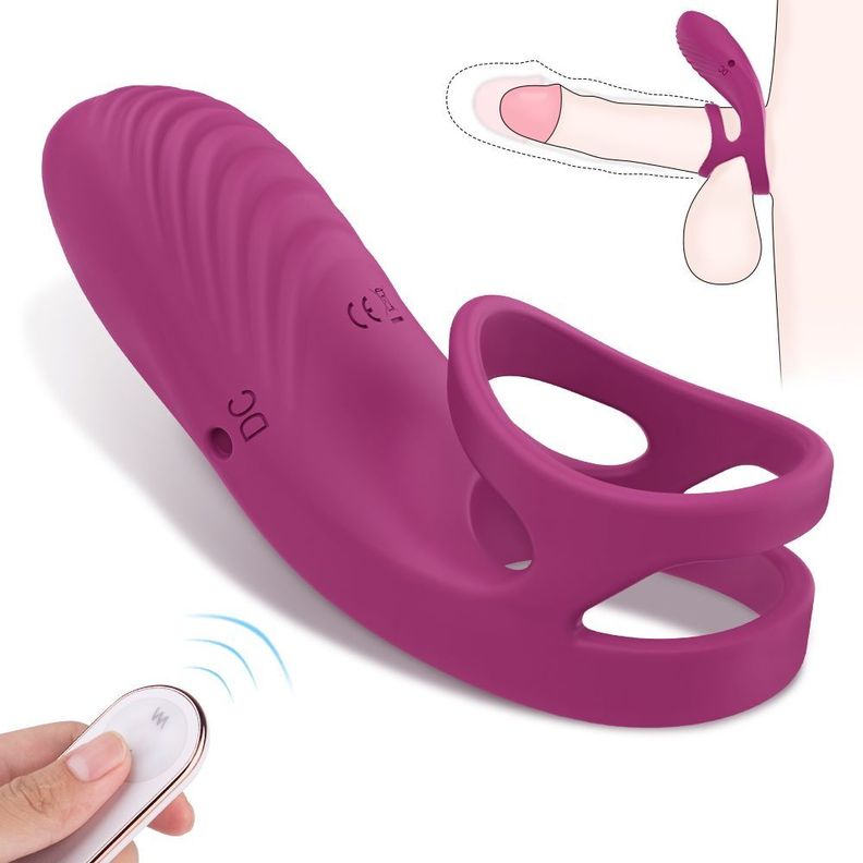 Nicholas Anillo Vibrador Doble Para El Pene Y Control Remoto-1