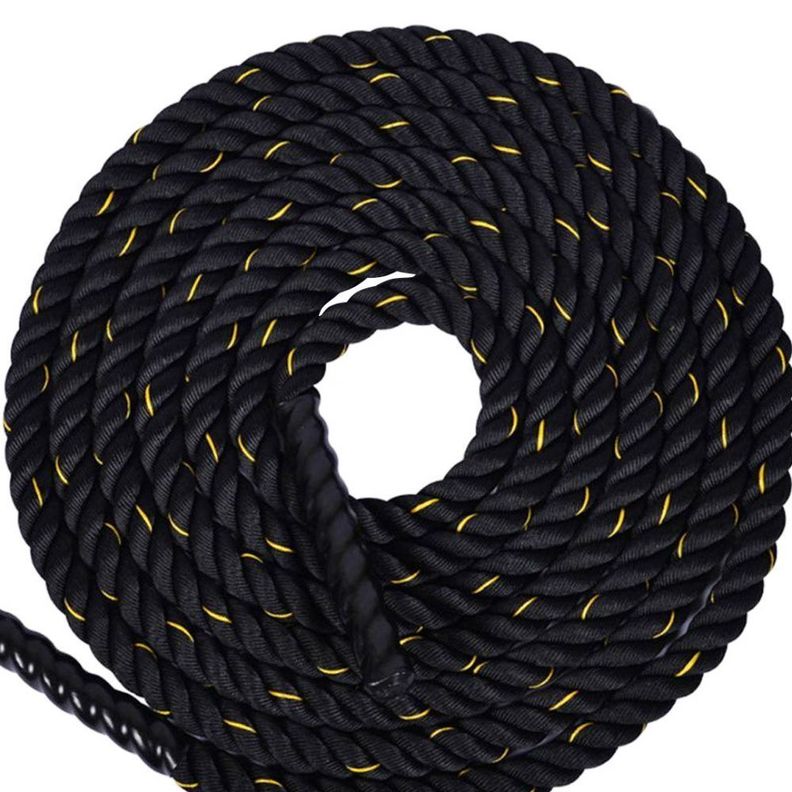 Cuerda Funcional Negra Mangos Crossfit Oferta 38mm X 9 M-2