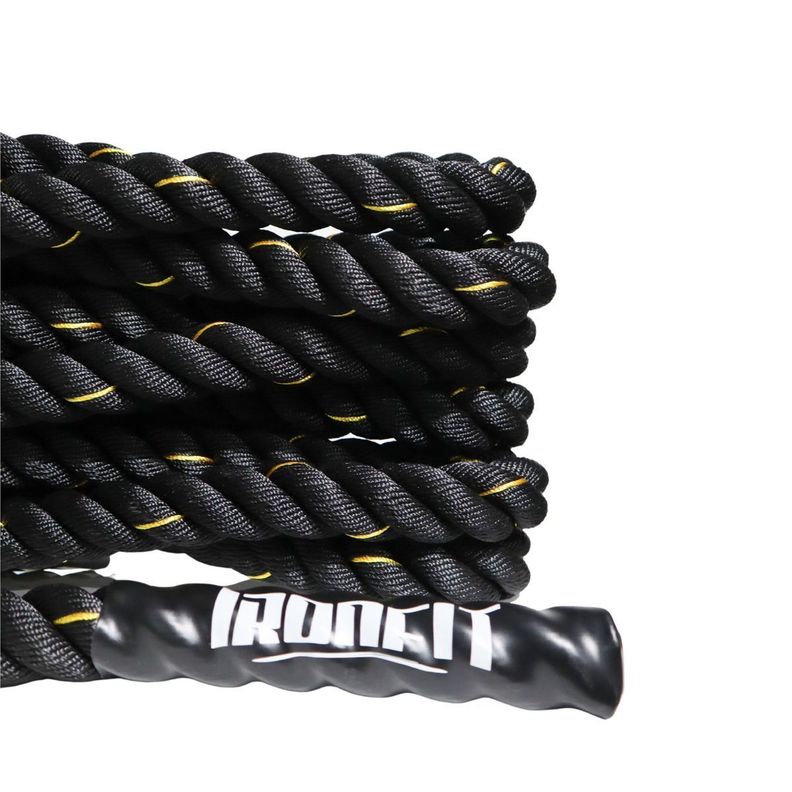 Cuerda Funcional Negra Mangos Crossfit Oferta 38mm X 9 M-4
